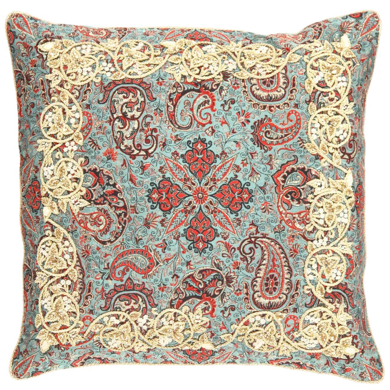 Light  Blue color  Diamond Silk Termeh 20'' X 20''